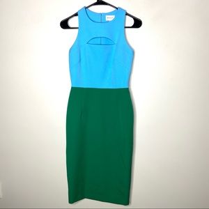 Milly Blue and Green Dress